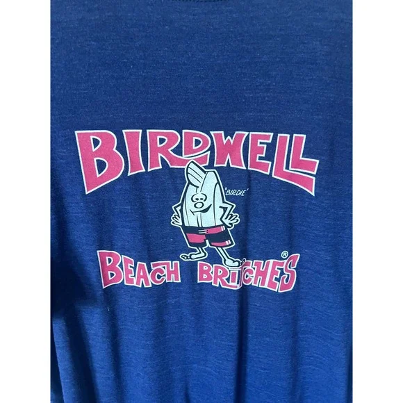 Birdwell Beach Britches Mens XL Blue Birdie Graphic T-Shirt Tri-Blend Made in CA - Picture 4 of 7